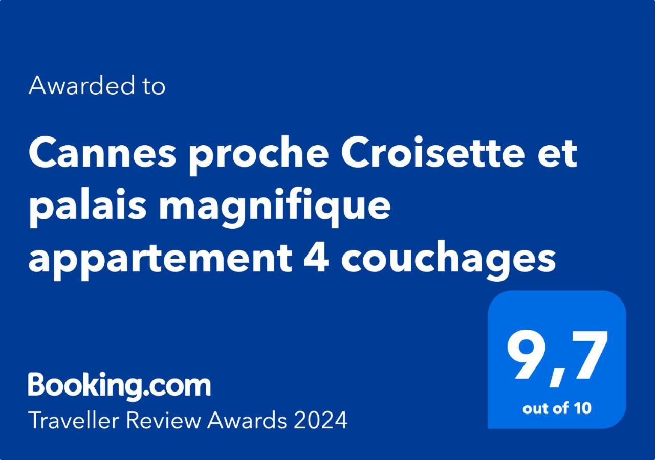 Cannes Proche Croisette Et Palais Magnifique Appartement 4 Couchages Экстерьер фото
